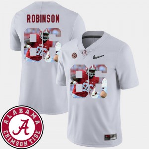 Football For Men #86 Alabama A'Shawn Robinson Jersey White Pictorial Fashion Embroidery 841223-298
