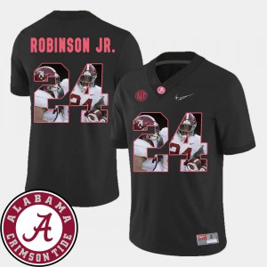 Football Alabama Roll Tide Brian Robinson Jr. Jersey For Men #24 Pictorial Fashion High School Black 672779-957
