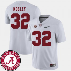 Official #32 2018 SEC Patch College Football White For Men's Alabama Roll Tide C.J. Mosley Jersey 822262-257