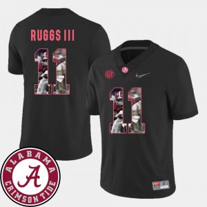 #11 Men's Football Pictorial Fashion Official Alabama Henry Ruggs III Jersey Black 705136-829