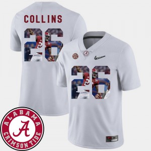 Pictorial Fashion Stitched White For Men's Roll Tide Landon Collins Jersey Football #26 997302-818