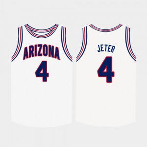 Official White College Basketball UofA Chase Jeter Jersey #4 Men 728645-926