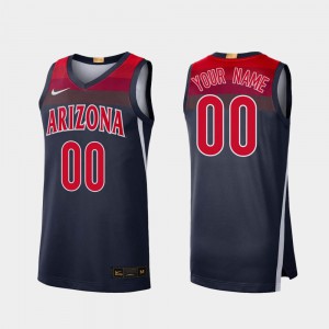 Navy #00 Men's College Basketball Official Arizona Customized Jerseys Limited 867579-120