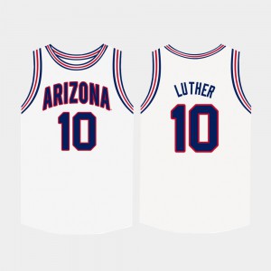 For Men White College Basketball Player #10 Wildcats Ryan Luther Jersey 793982-164