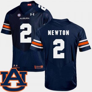 Stitched College Football AU Cam Newton Jersey Mens SEC Patch Replica #2 Navy 181873-793