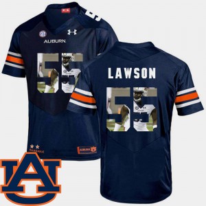 Embroidery #55 Football AU Carl Lawson Jersey For Men Pictorial Fashion Navy 501788-402