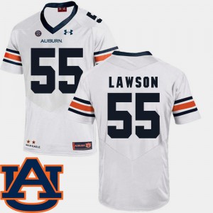 College Football #55 High School White For Men's SEC Patch Replica Auburn Tigers Carl Lawson Jersey 662188-176
