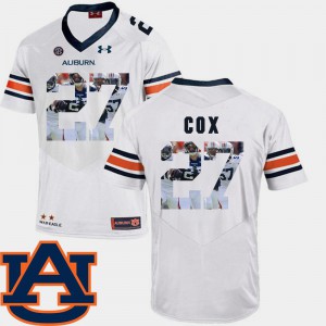 #27 AU Chandler Cox Jersey Football Stitch White Pictorial Fashion For Men 884427-613