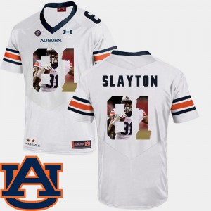 #81 White Football Pictorial Fashion Stitch Mens Auburn University Darius Slayton Jersey 623497-897
