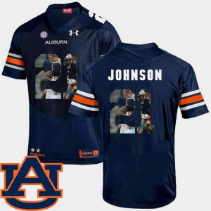 Navy Tigers Kerryon Johnson Jersey Pictorial Fashion Football #21 Embroidery For Men's 992567-283