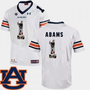 #1 White Football Auburn Montravius Adams Jersey Men Pictorial Fashion Embroidery 460122-886