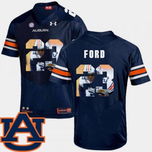Embroidery Navy Football #23 Men Pictorial Fashion Auburn University Rudy Ford Jersey 474641-136