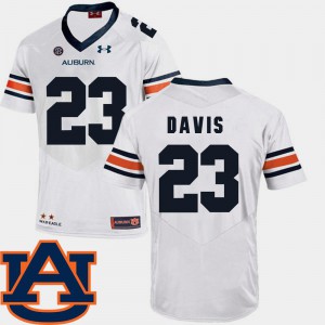 Auburn Ryan Davis Jersey #23 Stitched College Football SEC Patch Replica Men White 815296-506