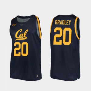 Navy #20 Replica UC Berkeley Matt Bradley Jersey For Men's Stitch 2019-20 College Basketball 720902-421