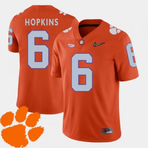 College Football Orange Clemson DeAndre Hopkins Jersey #6 College Men 2018 ACC 255992-786