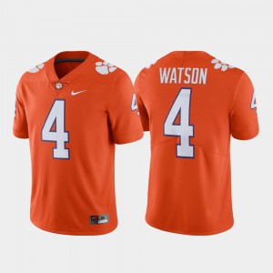 Official Men's Limited Orange Clemson Tigers Deshaun Watson Jersey #4 Alumni Football 698883-759