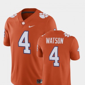 Orange University Alumni Football Game For Men's Clemson Deshaun Watson Jersey Player #4 916497-887