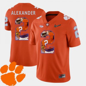 Orange Clemson University Mackensie Alexander Jersey Pictorial Fashion #2 Men's Player Football 593535-453
