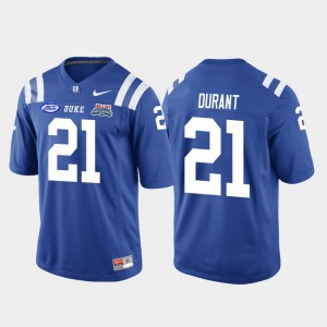 College Football Game Mens Royal 2018 Independence Bowl Stitched Duke Mataeo Durant Jersey #21 491379-766
