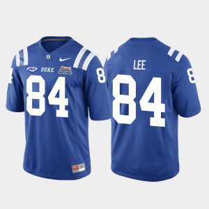 Men's Duke Trevon Lee Jersey Royal #84 2018 Independence Bowl Official College Football Game 598354-193