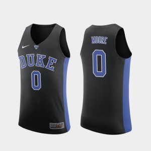 Replica Duke University Wendell Moore Jersey Black For Men College Basketball Stitch #0 813151-343