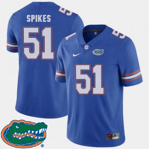 Mens 2018 SEC Royal College Football College UF Brandon Spikes Jersey #51 754134-472