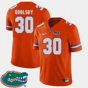 Gator DeAndre Goolsby Jersey College Football Orange Mens #30 2018 SEC NCAA 616850-916