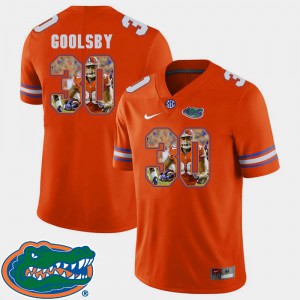 #30 Pictorial Fashion University Football Florida Gator DeAndre Goolsby Jersey Orange Mens 588006-394