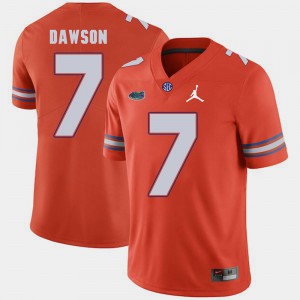 Florida Duke Dawson Jersey #7 Jordan Brand NCAA Mens Orange Replica 2018 Game 822347-856