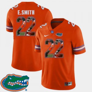 Football Orange #22 Gator E.Smith Jersey For Men Stitch Pictorial Fashion 447365-484