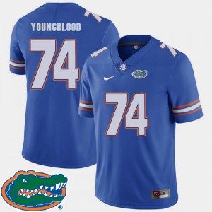2018 SEC Royal For Men's UF Jack Youngblood Jersey #74 College Football Player 968323-504