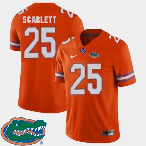 2018 SEC #25 For Men High School Orange College Football Gators Jordan Scarlett Jersey 901716-364
