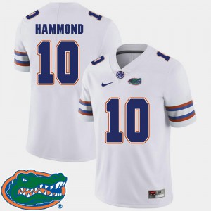 For Men White #10 Florida Josh Hammond Jersey Stitched College Football 2018 SEC 475652-376