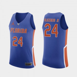 Embroidery College Basketball Royal #24 Mens Authentic University of Florida Kerry Blackshear Jr. Jersey 875241-136