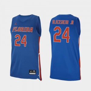 #24 For Men's Replica Royal Florida Kerry Blackshear Jr. Jersey College Basketball Stitch 670591-343