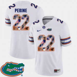 #22 Florida Lamical Perine Jersey Football Player White Pictorial Fashion For Men 667058-591