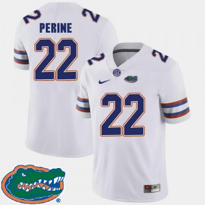#22 College Football Player 2018 SEC Gator Lamical Perine Jersey White Mens 410545-748