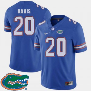 #20 2018 SEC Player Royal Florida Malik Davis Jersey Men College Football 975279-618
