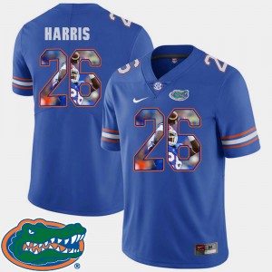 Football Mens Pictorial Fashion Gator Marcell Harris Jersey #26 Royal Stitch 491626-611