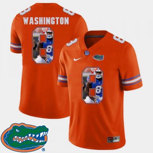 Florida Gator Nick Washington Jersey Men Embroidery #8 Orange Pictorial Fashion Football 650081-302