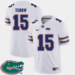 White 2018 SEC For Men #15 College Football Gator Tim Tebow Jersey Player 726314-324