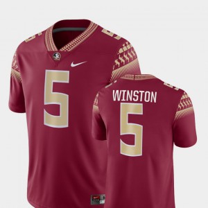 For Men #5 Garnet Game College Football Stitched Seminoles Jameis Winston Jersey 905685-368