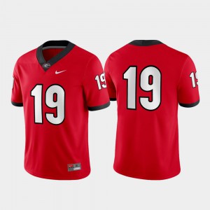 Game For Men's UGA Bulldogs Jersey Red High School #19 919529-838