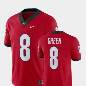 Player #8 Red Alumni Football Game Stitched University of Georgia A.J. Green Jersey Men's 161636-824