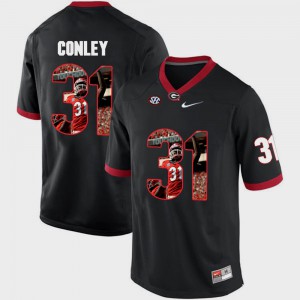 UGA Chris Conley Jersey For Men #31 NCAA Pictorial Fashion Black 717101-262