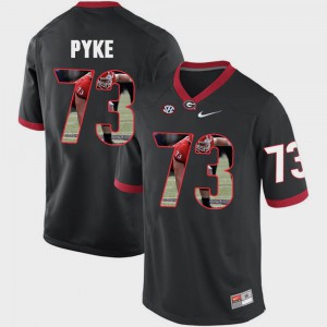 #73 Pictorial Fashion Georgia Bulldogs Greg Pyke Jersey Black For Men Stitched 971276-934
