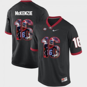 For Men Pictorial Fashion Official Georgia Isaiah McKenzie Jersey Black #16 554600-895