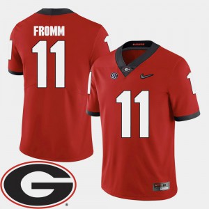 2018 SEC Patch College Football UGA Jake Fromm Jersey Alumni Red Mens #11 670770-275