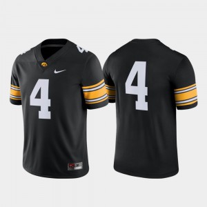 #4 Black Embroidery Football Iowa Hawkeye Jersey Game For Men's 456451-251