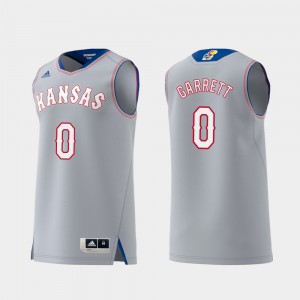 Replica Gray College For Men's University of Kansas Marcus Garrett Jersey Swingman College Basketball #0 142932-564